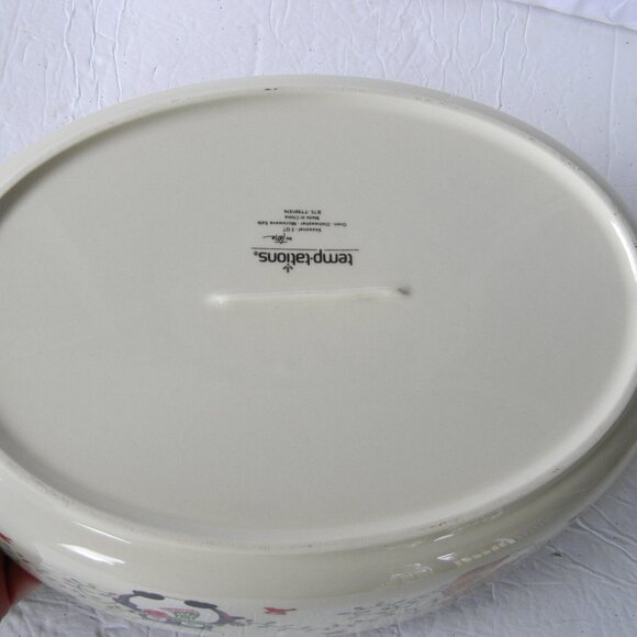 Temp-tations Special Edition Seasonal 3-qt Baker with Figural Handles WINTER WH - Picture 4 of 5